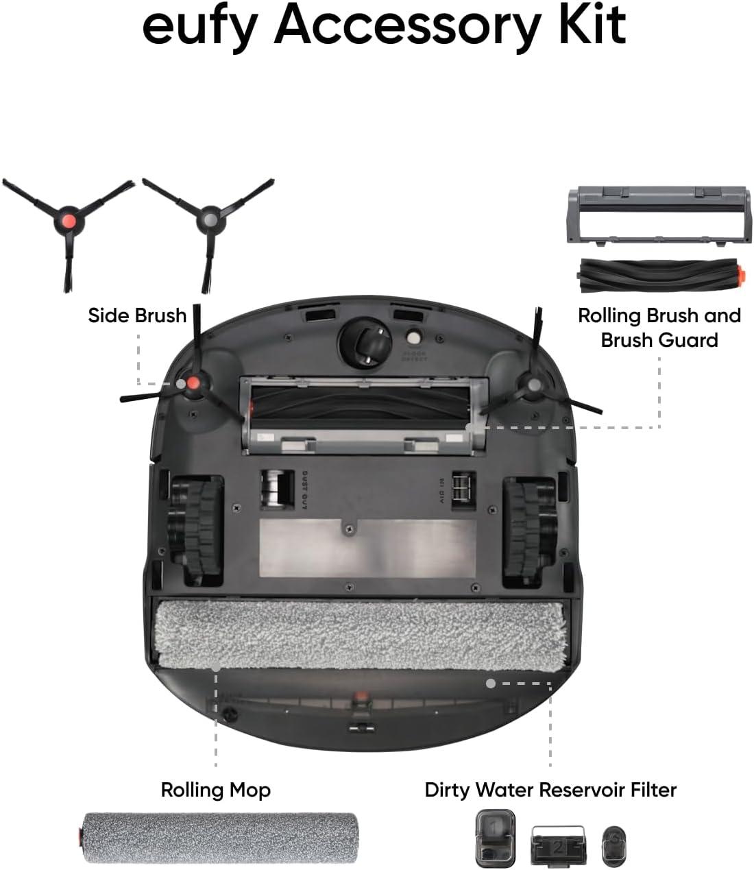 imageeufy Accessory Kit for Omni S1 ProS1 2 Rolling Mops 4 HighPerformance Filters Dirty Water Reservoir Filter Rolling Brush ampamp Brush Guard 3 Dust Bags and 2 Sets of Side Brushes