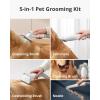 imageeufy by Anker N930 Pet Grooming Kit with Vacuum 5in1 Strong Suction 45L Large Capacity Dust Box Hair Trimmer Unisex Low Noise Deshedding Trimmers Nozzle Cleaning Brush for Dogs