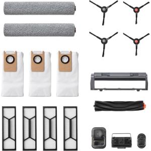 imageeufy Accessory Kit for Omni S1 ProS1 2 Rolling Mops 4 HighPerformance Filters Dirty Water Reservoir Filter Rolling Brush ampamp Brush Guard 3 Dust Bags and 2 Sets of Side Brushes