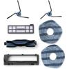 imageeufy Replacement Parts Kit for X10 Pro Omni Roller Brush with Bristles and Rubber Brush Guard 2 Side Brushes Washable Filter and 2 Mop Cloths