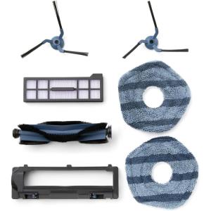imageeufy Replacement Parts Kit for X10 Pro Omni Roller Brush with Bristles and Rubber Brush Guard 2 Side Brushes Washable Filter and 2 Mop Cloths