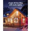 imageeufy Outdoor String Lights E10 96ft with 30 Smart RGBWW LED Bulbs Endless AI Light Themes for Christmas Decorations IP65 Waterproof for Patio Fence Balcony Link with Cameras Voice ampamp App Control