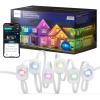 imageeufy Permanent Outdoor Lights E120 50ft with 30 DualLED RGB and Warm White Eave Lights IP67 Waterproof App Control AI Light Design Endless Themes for Christmas Decorations Links with Cameras100ft