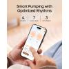 imageeufy Security Heated Breast Pump HandsFree E20 Wearable with Innovative HeatFlow 3 Heat Levels Optimized Rhythm via App HospitalGrade Suction Leakproof UltraSlim and Quiet for inBra UseHeated Breast Pump E20